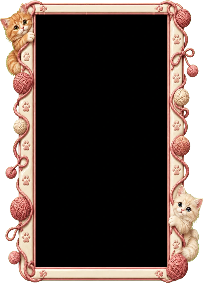 Paws and Yarn phone bezel