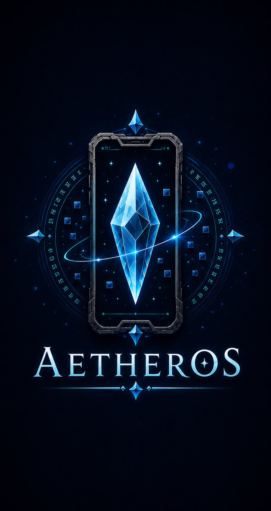 The AetherOS home screen